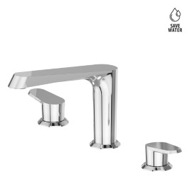 Nio 68901 3-hole basin group with pop-up waste